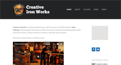 Desktop Screenshot of creativeironworks.net