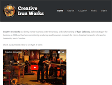 Tablet Screenshot of creativeironworks.net